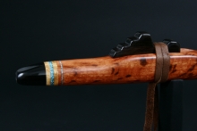 Pink Jarrah Native American Flute, Minor, Mid G-4, #E14A